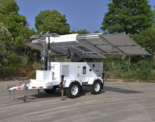 360° Electric  Rotation 6 × 470W,Mono,Hydraulic Lifting 4 × 200W LED Lamp ,IP67,120000Lms Solar Light Tower