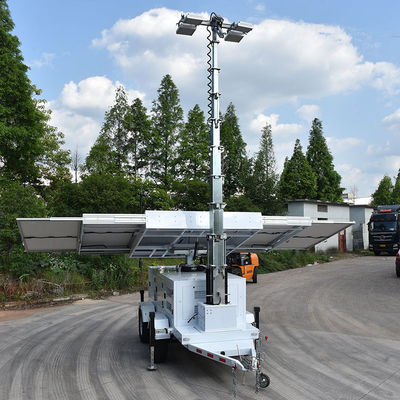 360° Electric  Rotation 6 × 470W,Mono,Hydraulic Lifting 4 × 200W LED Lamp ,IP67,120000Lms Solar Light Tower