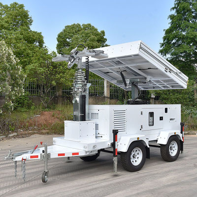 360° Electric  Rotation 6 × 470W,Mono,Hydraulic Lifting 4 × 200W LED Lamp ,IP67,120000Lms Solar Light Tower